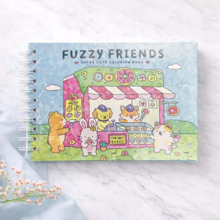 Libro para Colorear “Fuzzy Friends”